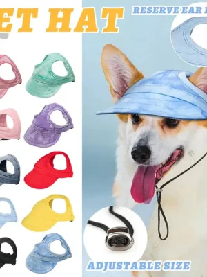 Casquette Chien Petit Chien Été – Casquette Baseball Chiot – Chapeau Soleil Chihuahua