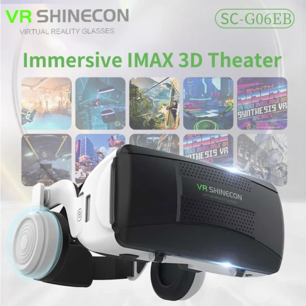 Casque VR 3D pour Smartphone – Écran Géant IMAX, Films et Jeux VR, Compatible Manette Bluetooth – Image 3