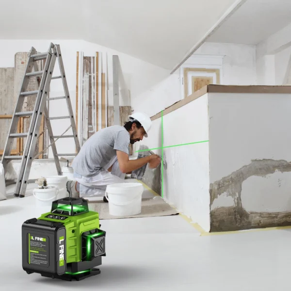 Niveaux Laser Auto-Nivelants Lfine 4D (16 Lignes, 360°) avec Trépied et Mallette – Image 6