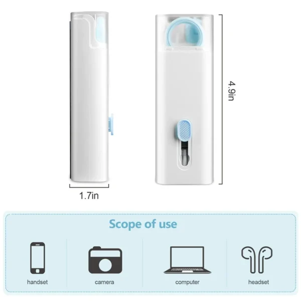 Kit Nettoyage 7-en-1 Clavier, Écouteurs, Écran – Brosse, Stylet, Outils Antistatiques – Image 6