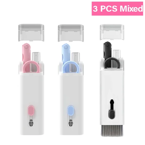 Kit Nettoyage 7-en-1 Clavier, Écouteurs, Écran – Brosse, Stylet, Outils Antistatiques – Image 11