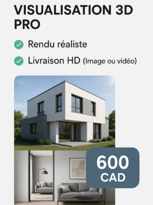 Création de maquette 3D pour architecture