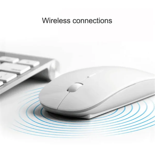 Mini Souris Sans Fil USB – 1600DPI Silencieuse pour Bureau, Gamer, Ordinateur Portable – Image 4
