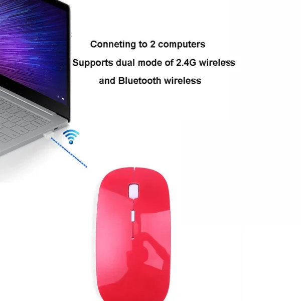 Mini Souris Sans Fil USB – 1600DPI Silencieuse pour Bureau, Gamer, Ordinateur Portable – Image 3